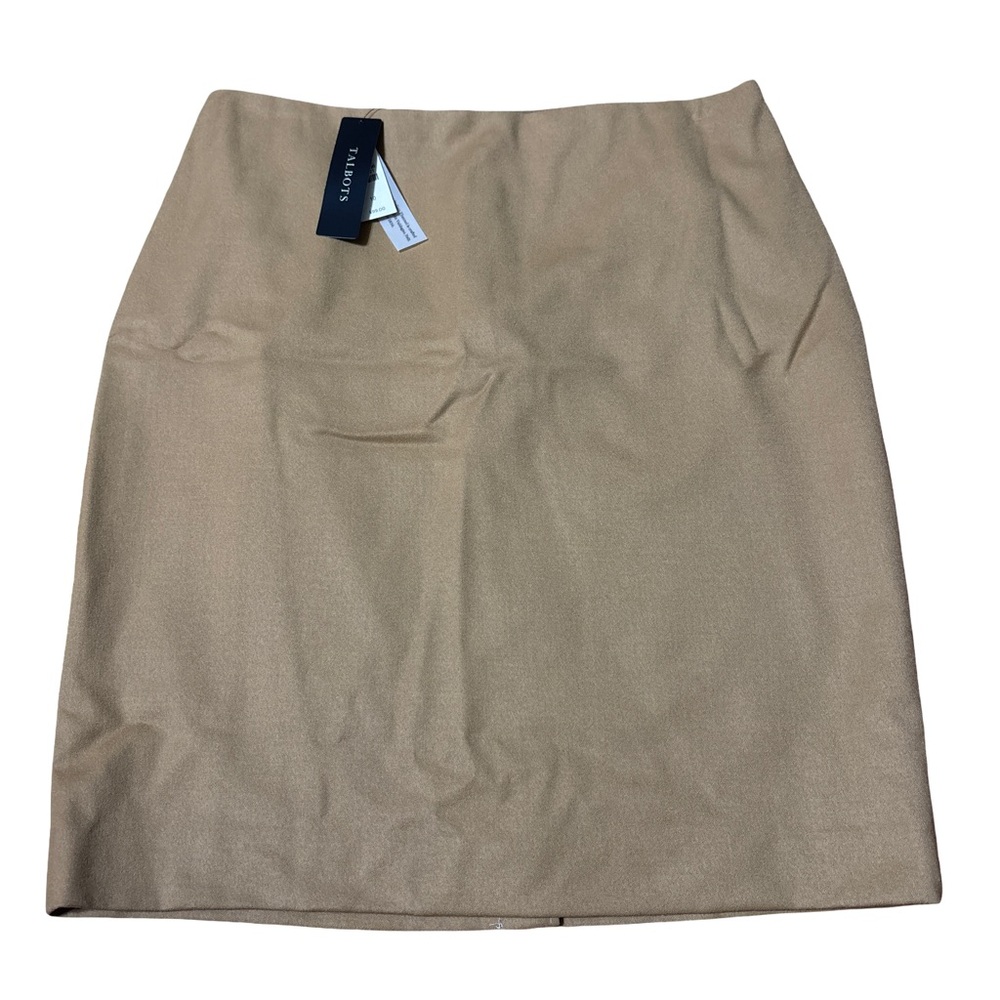 Talbots Wool Classic Tan A-Line Skirt